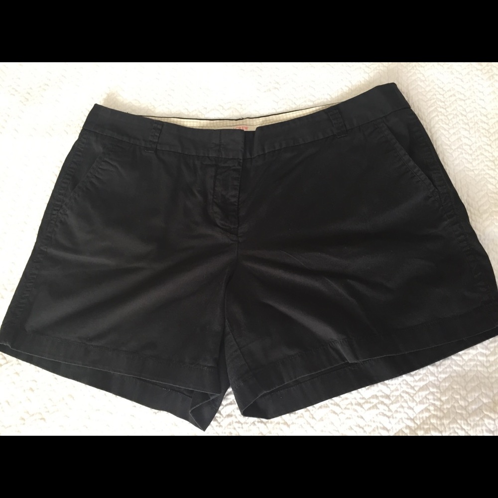 J. CREW black chino shorts